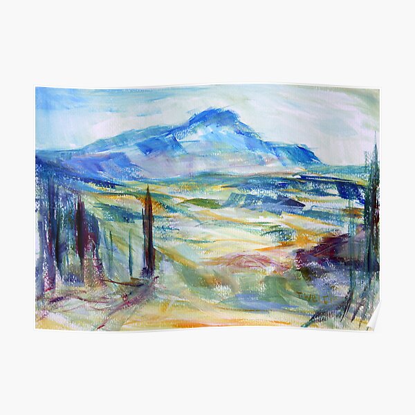 Cezanne's Mountain Poster