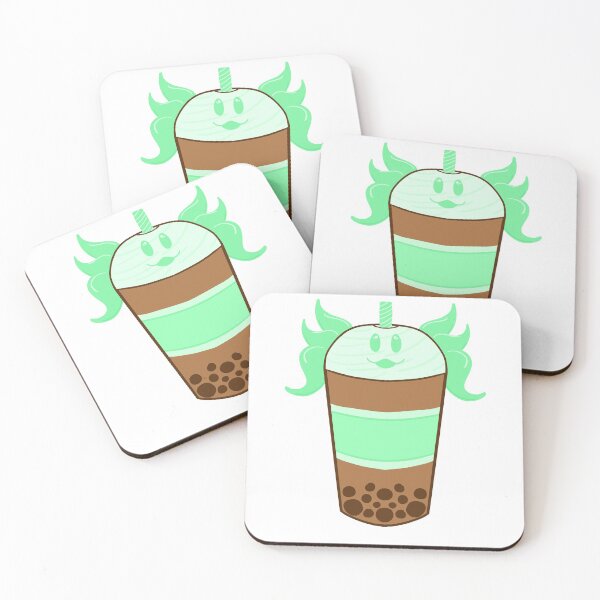 Item preview, Axolotl Chocolate Mint Boba Tea Drink designed and sold by VODkmw.