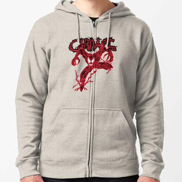 Carnage zip outlet up hoodie