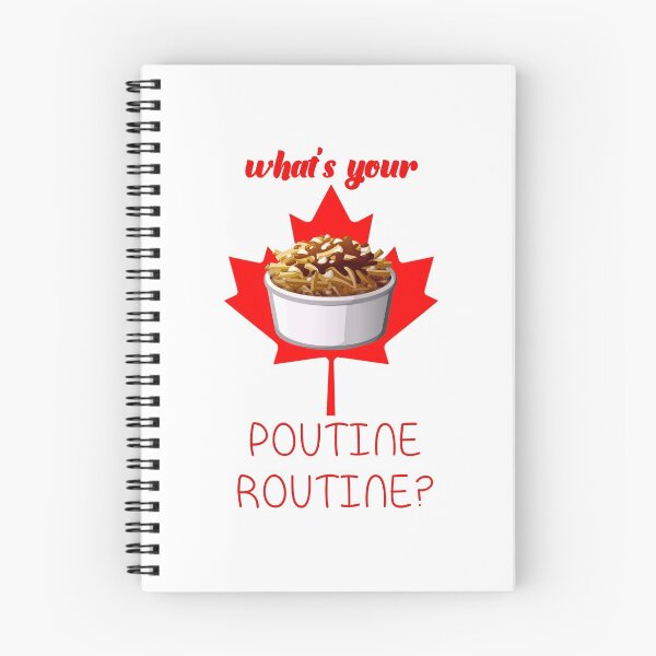 Aperçu de l'œuvre Quelle est votre routine de poutine! (sur blanc) créée et vendue par PawsitiveMum.