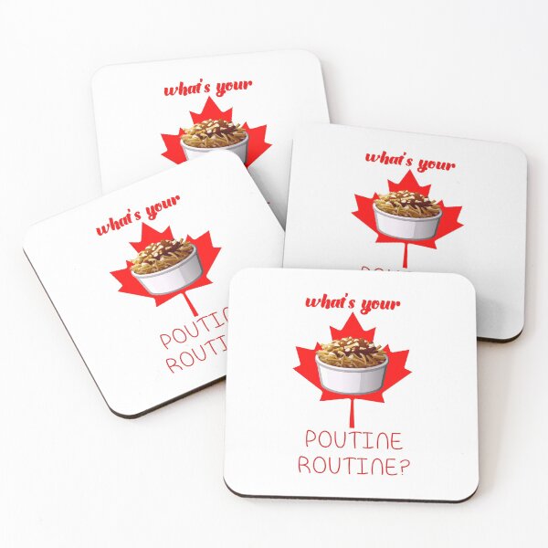 Item preview, What’s Your Poutine Routine! (on White) designed and sold by PawsitiveMum.