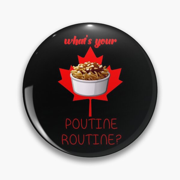 Item preview, What’s Your Poutine Routine! (on Black) designed and sold by PawsitiveMum.