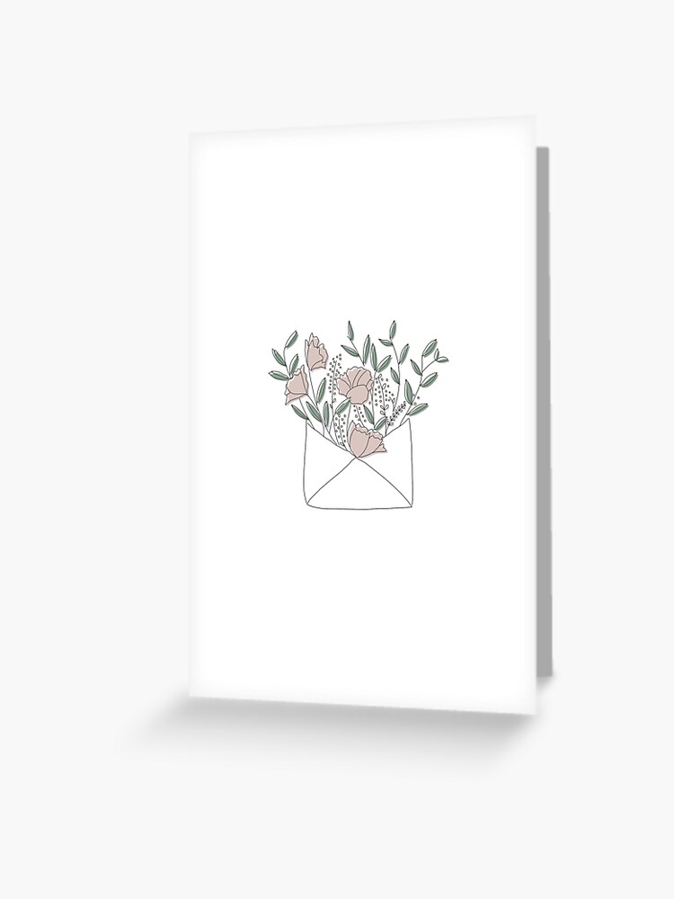 Floral Bunch Minimalist Illustration (1) Sticker for Sale by Papaink