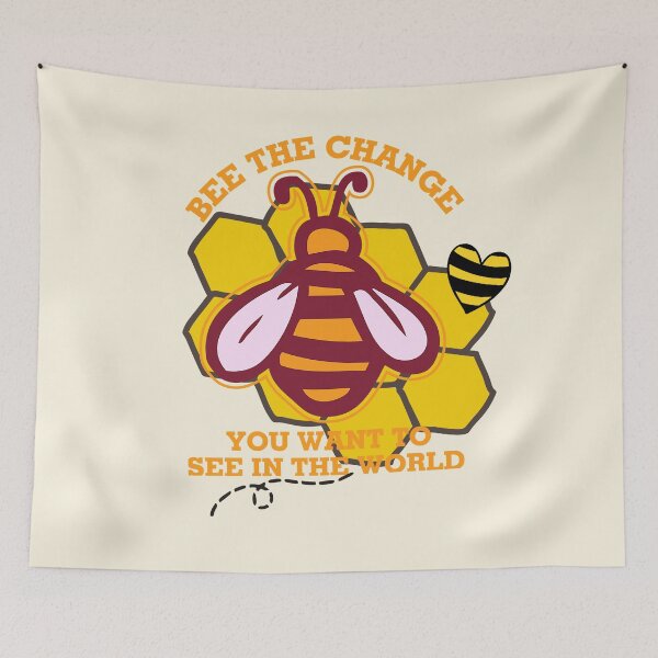 Item preview, Bee The Change - Cute Wholesome Bee!! designed and sold by SoffyLee586.