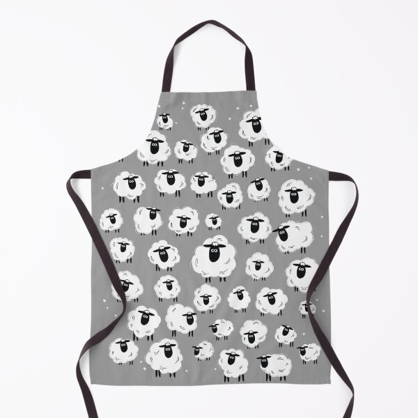 Vista previa del artículo con la obra «Sheep Well # 18 (Grey) - Rebaño de ovejas - Contando ovejas», diseñado y vendido por SheepWell.