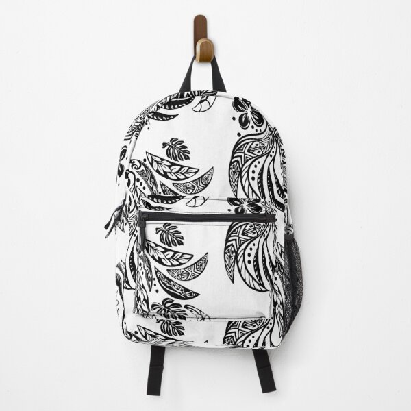 Item preview, Hawaiian - Polynesian Black And White Tribal Print designed and sold by sunnthreads.