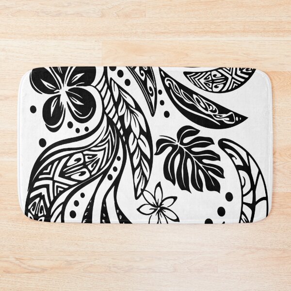 Item preview, Hawaiian - Polynesian Black And White Tribal Print designed and sold by sunnthreads.