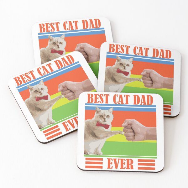 Item preview, Best Cat Dad Ever FUNNY designed and sold by yakibo.