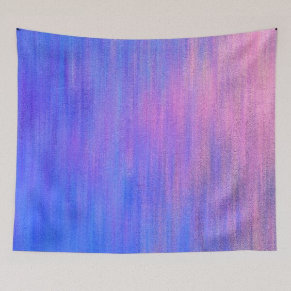 Item preview, Pink Blue Purple Calm Vivid Abstract Stripe Pattern designed and sold by hearthearts.
