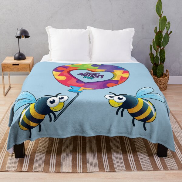 Item preview, Cute Wholesome Bee Spreading Awarenes Autism Day designed and sold by TammiPrez.