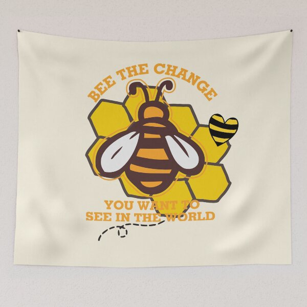 Item preview, Bee The Change - Cute Wholesome Bee!! designed and sold by SoffyLee586.