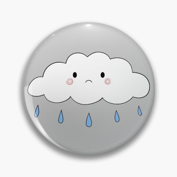 Item preview, cute sad cloud! designed and sold by floradoodles.