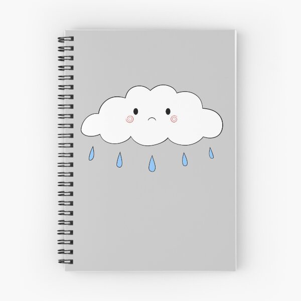 Item preview, cute sad cloud! designed and sold by floradoodles.