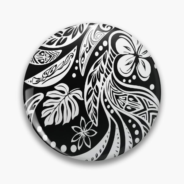 Item preview, Hawaiian Black And White Tribal Jungle Print designed and sold by sunnthreads.