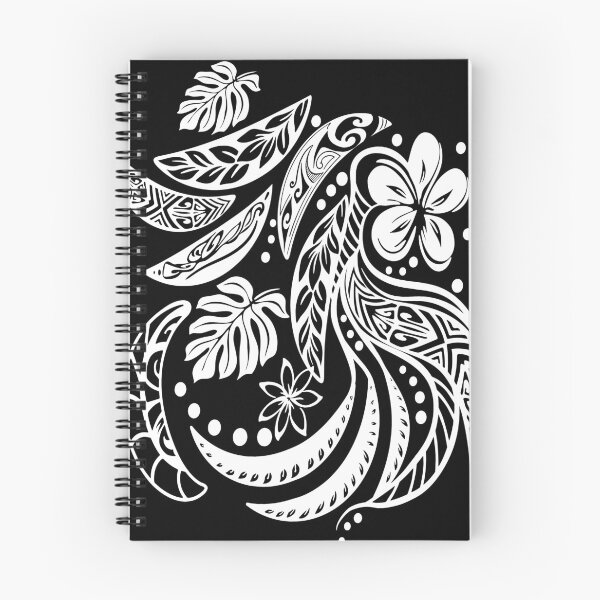 Item preview, Hawaiian Black And White Tribal Jungle Print designed and sold by sunnthreads.