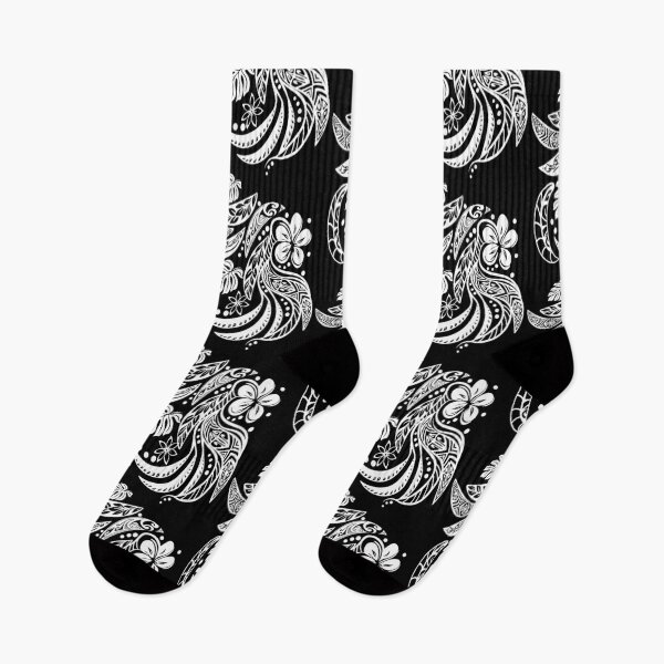 Item preview, Hawaiian Black And White Tribal Jungle Print designed and sold by sunnthreads.