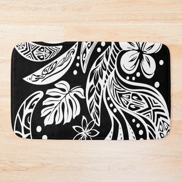 Item preview, Hawaiian Black And White Tribal Jungle Print designed and sold by sunnthreads.