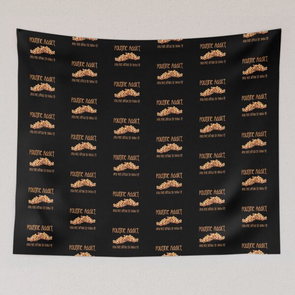Item preview, Poutine Addict! (on black) designed and sold by PawsitiveMum.