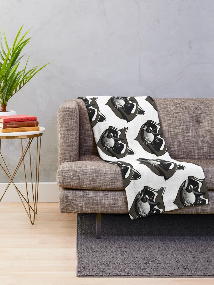 Thumbnail 2 of 6, Throw Blanket, Angry Racoon designed and sold by CalvinMade.