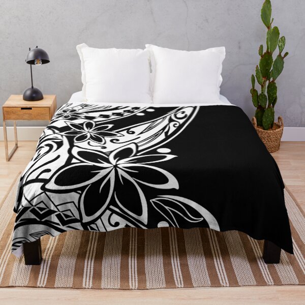 Item preview, Hawaiian - Polynesian Black And White Tribal Print designed and sold by sunnthreads.