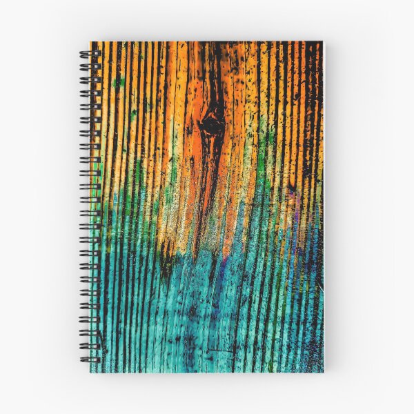 Item preview, Rough Wood- Aqua Rainbow designed and sold by Designs By YL.