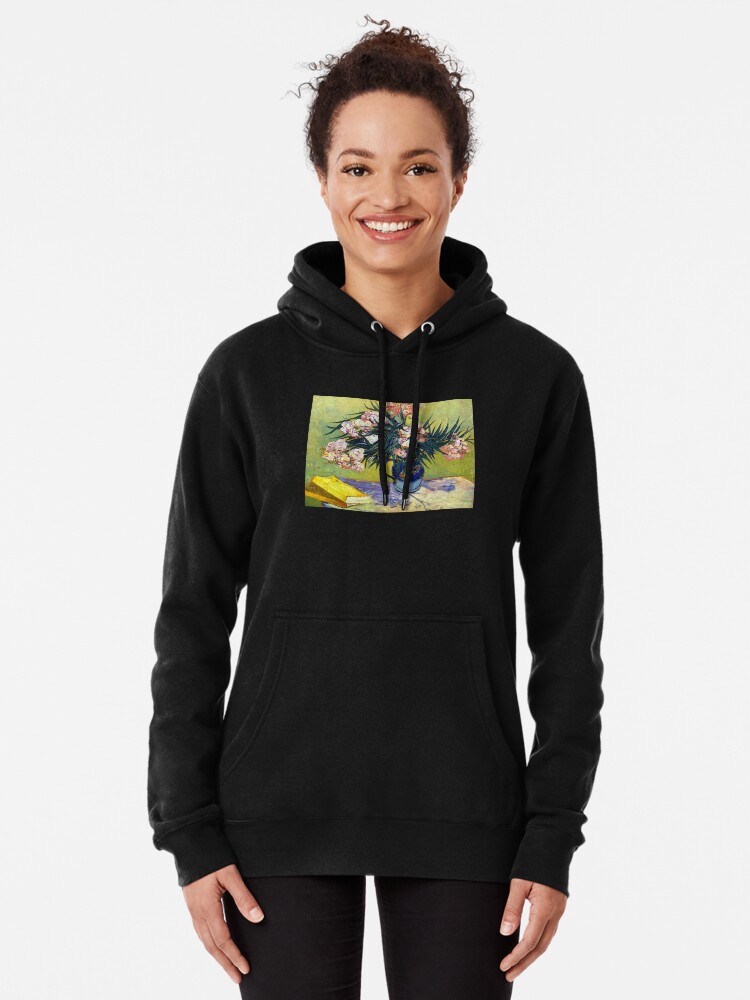Alternate view of 'Still Life with Oleander' by Vincent Van Gogh (Reproduction) Pullover Hoodie