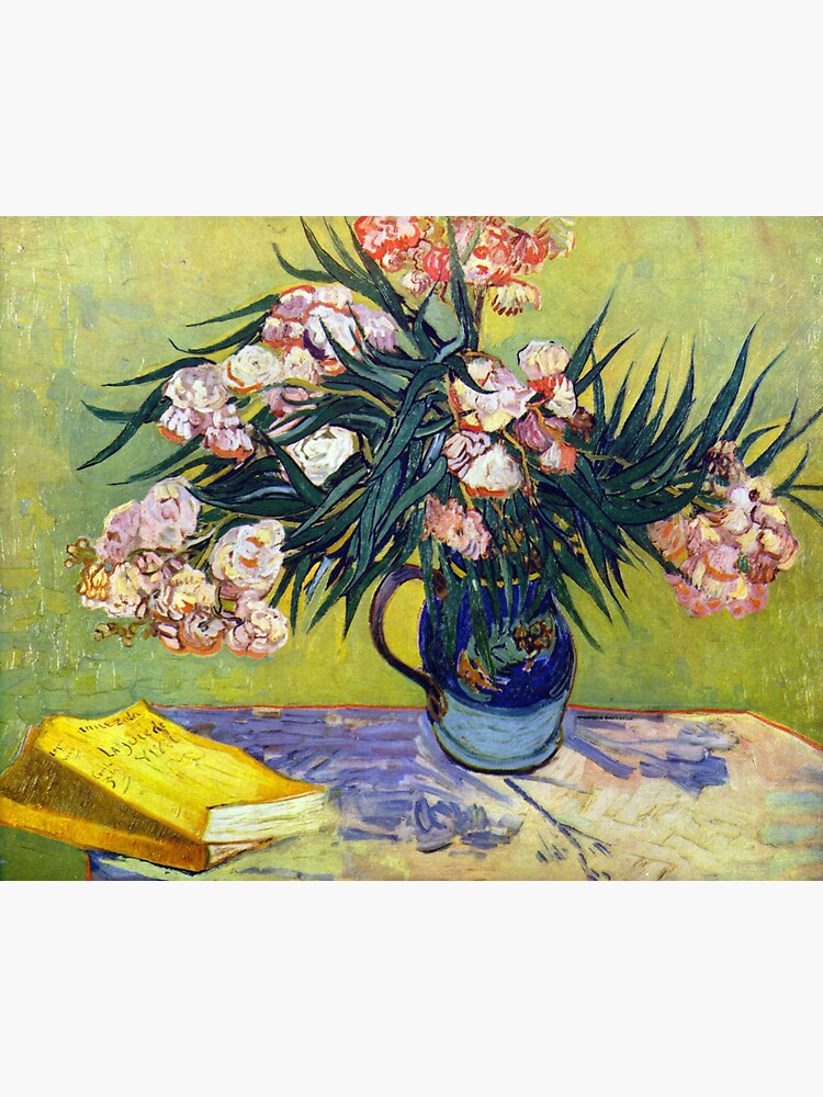 'Still Life with Oleander' by Vincent Van Gogh (Reproduction) by RozAbellera