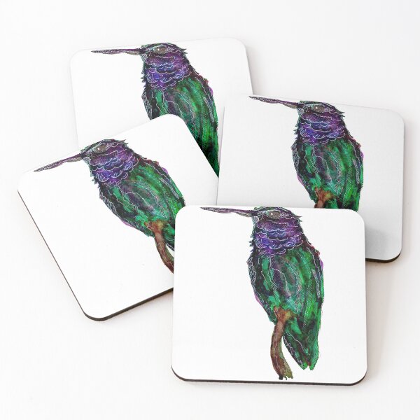 Aperçu de l'œuvre Le colibri à l'aquarelle créée et vendue par Pintarrajearte.