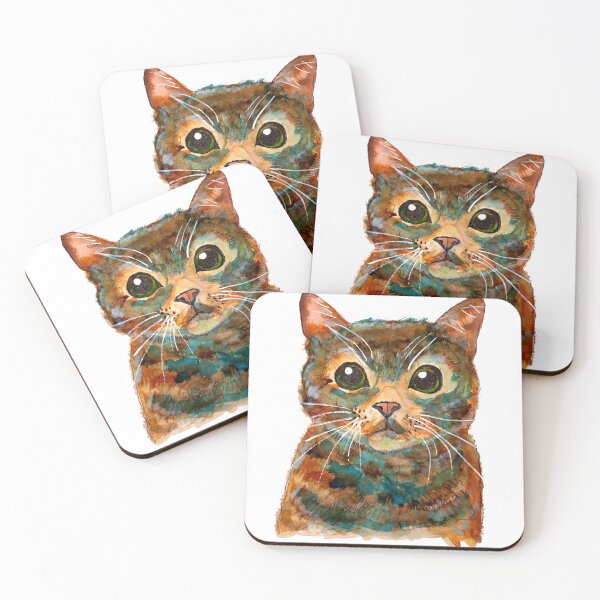 Item preview,  Cat in watercolor designed and sold by Pintarrajearte.