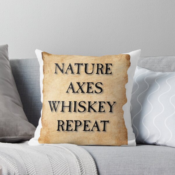 Item preview, Whiskey Axes Nature Repeat | The Axe Shoppe designed and sold by TheAxeShoppe.