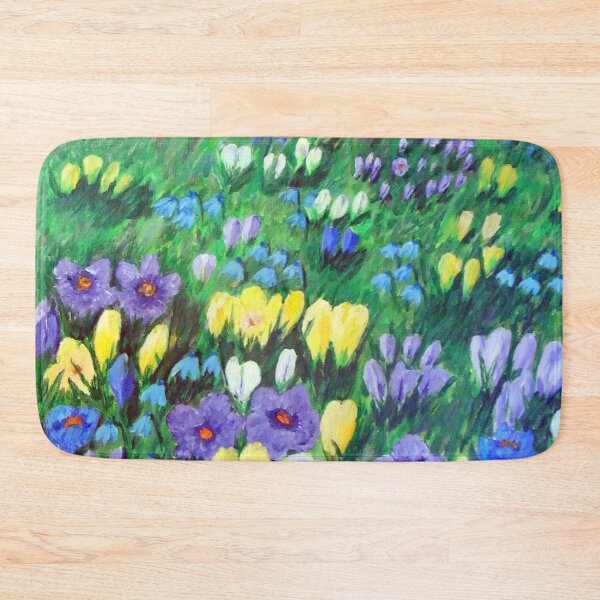 Item preview, Watercolor Crocus Flowers Field designed and sold by ModkMerch.
