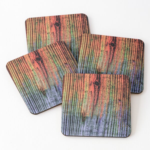 Item preview, Rough Wood- Pink Rainbow designed and sold by Designs By YL.