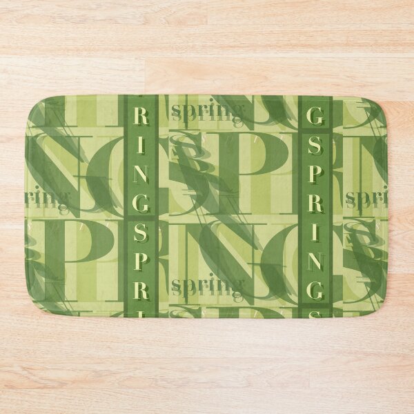 Item preview, Spring Green Text Pattern Design designed and sold by jociart.