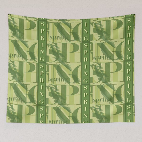 Item preview, Spring Green Text Pattern Design designed and sold by jociart.