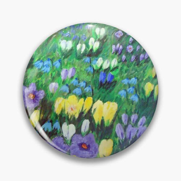 Item preview, Watercolor Crocus Flowers Field designed and sold by ModkMerch.