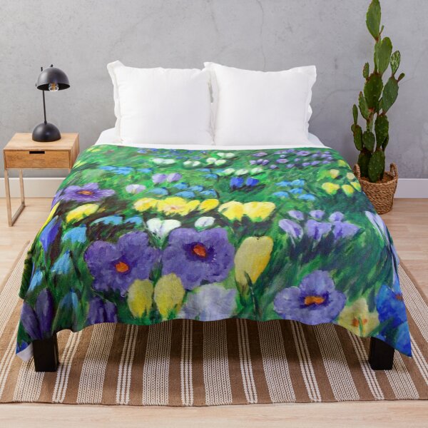 Item preview, Watercolor Crocus Flowers Field designed and sold by ModkMerch.