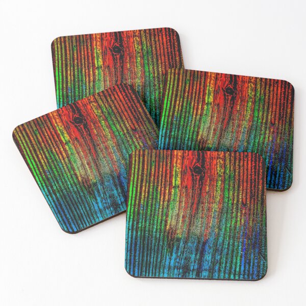Item preview, Rough Wood- Red Rainbow designed and sold by Designs By YL.