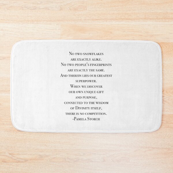 Item preview, No Two Snowflakes Quote by Pamela Storch designed and sold by Pamela Storch.