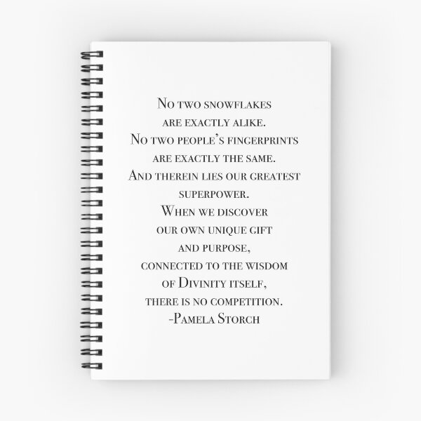 Item preview, No Two Snowflakes Quote by Pamela Storch designed and sold by Pamela Storch.