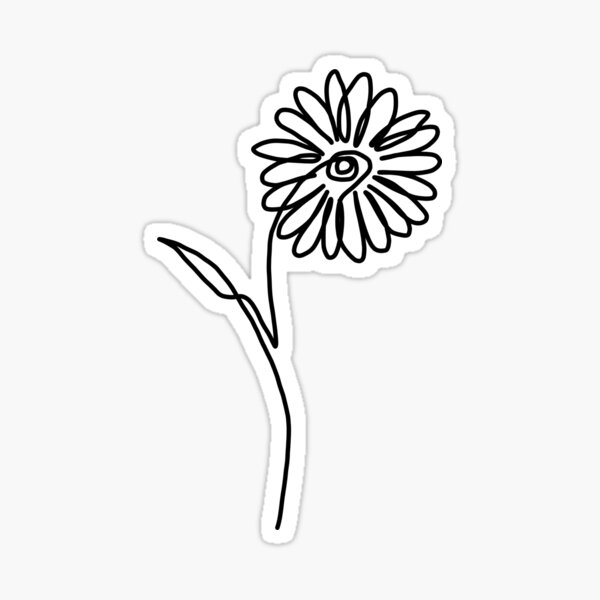 "Aesthetic Daisy" Sticker for Sale by Redbubble