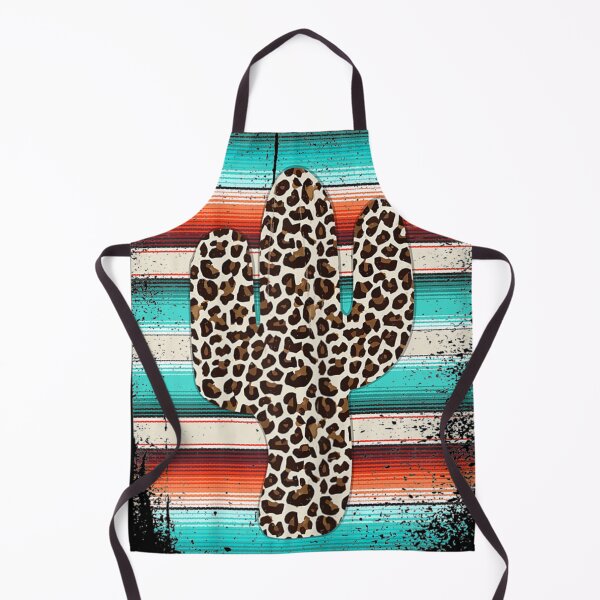 Item preview, Funny Leopard Cactus Serape Cactus print Turquoise designed and sold by PinkieSalter.