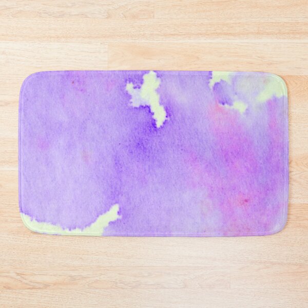 Item preview, Purple Lavender Watercolor Ink Patches Abstract Pattern designed and sold by hearthearts.
