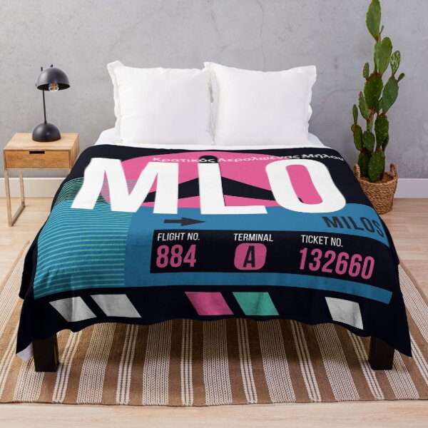 Item preview, Milos, Greece (MLO) Airport Code Baggage Tag designed and sold by SLAG-Creative.