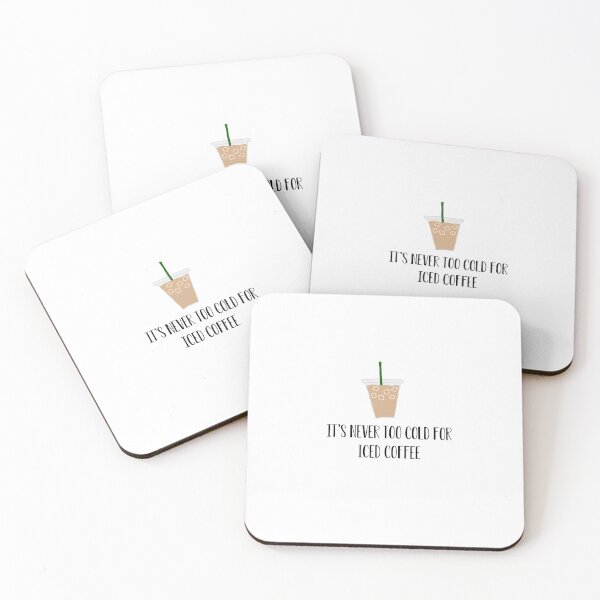 Item preview, Iced Coffee Quote and Illustration designed and sold by pb598.