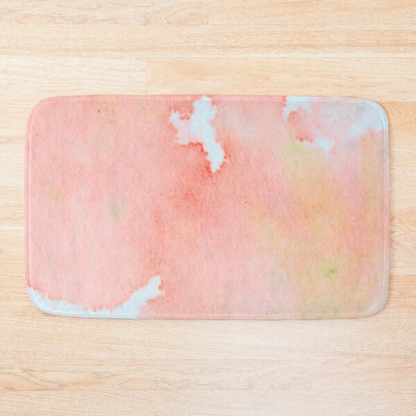 Item preview, Orange Peach Watercolor Ink Patches Abstract Pattern designed and sold by hearthearts.
