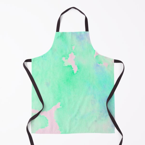 Item preview, Pale Pastel Mint Green Watercolor Ink Patches Abstract Pattern designed and sold by hearthearts.