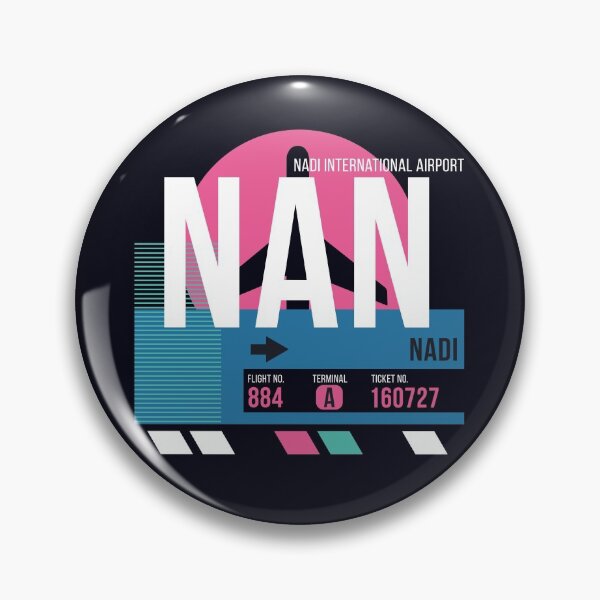 Item preview, Nadi Fiji (NAN) Airport Code Baggage Tag designed and sold by SLAG-Creative.