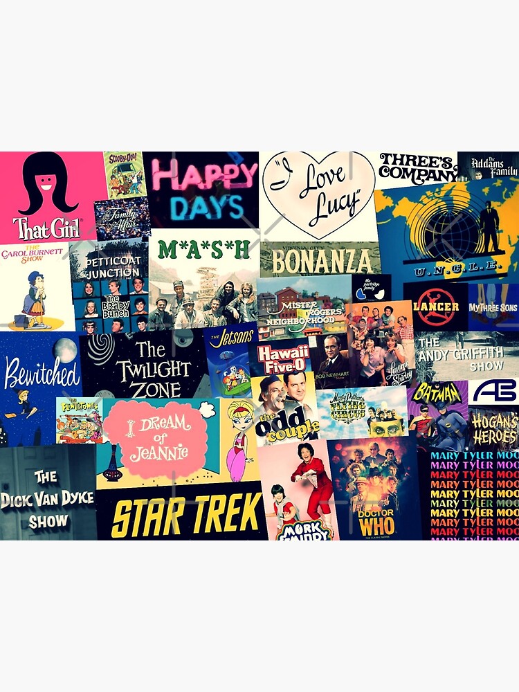 "Classic television collage" Poster by Hollygolightly8 Redbubble