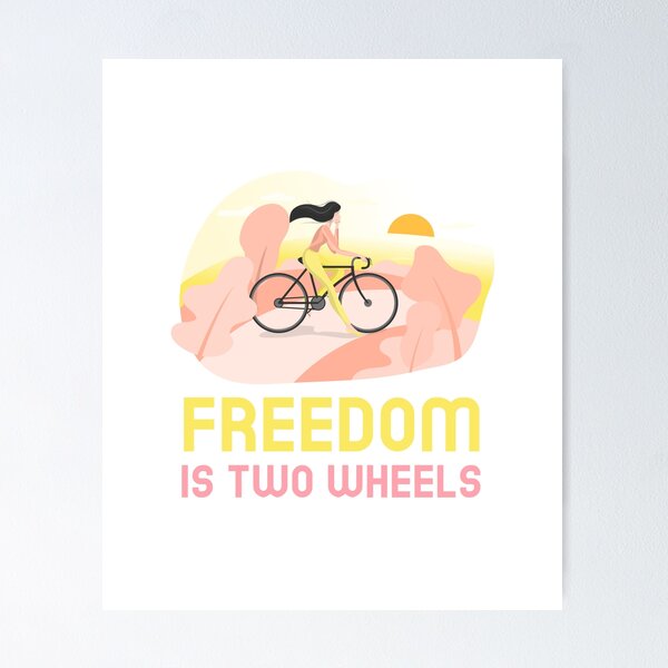 Item preview, Freedom is two wheels designed and sold by AStateofBeing.