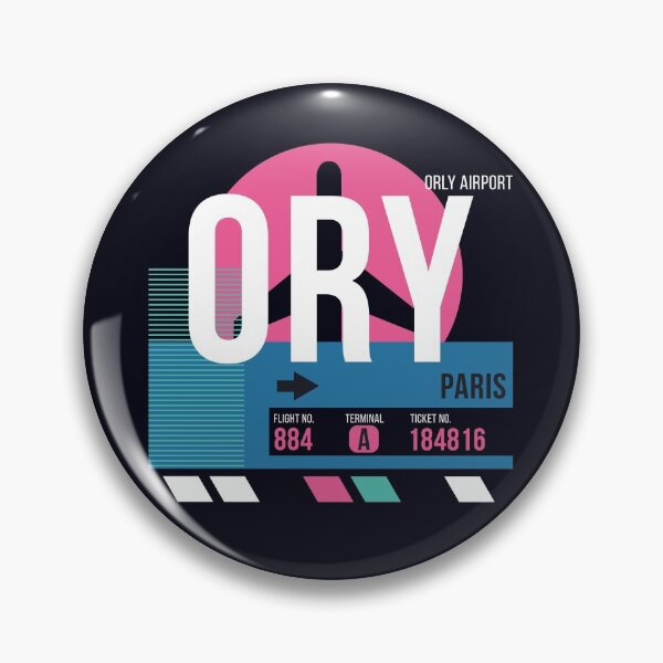 Item preview, Paris Orly (ORY) Airport Code Baggage Tag designed and sold by SLAG-Creative.